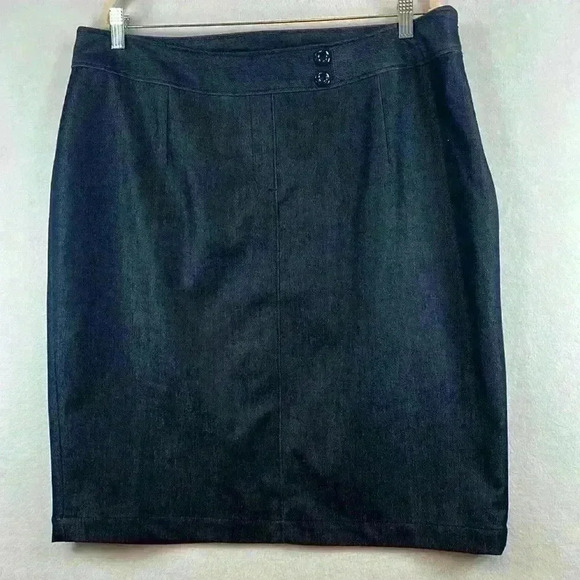 Lane Bryant Navy Pencil Skirt Women’s Size 18 Career Work Church Date Night - Picture 1 of 10
